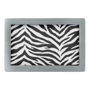 Zebra Print Belt Buckle
