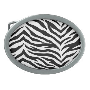 Zebra Print Belt Buckle