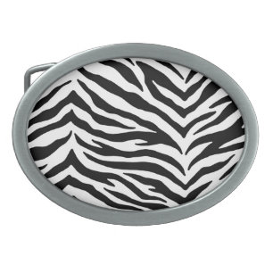 Zebra Print Belt Buckle