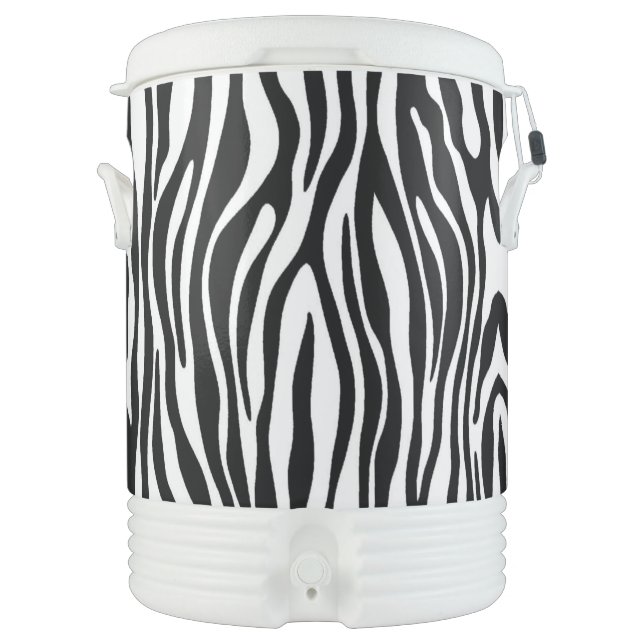 Zebra Print Beverage Cooler (Front)