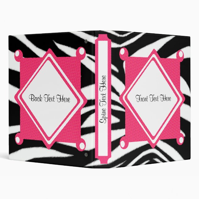 Zebra Print Binder (Background)