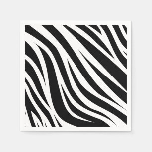 Zebra Print Birthday Party Kids Napkins