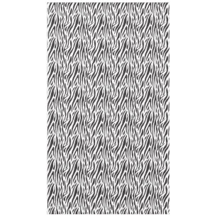 Zebra Print Black and White Party Tablecloth