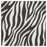 Zebra Print Black And White Stripes Pattern Fabric