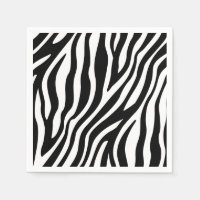 Zebra Print Black And White Stripes Pattern