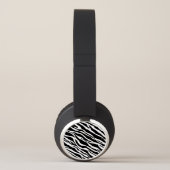 Zebra Print Bluetooth Headphones (Left)