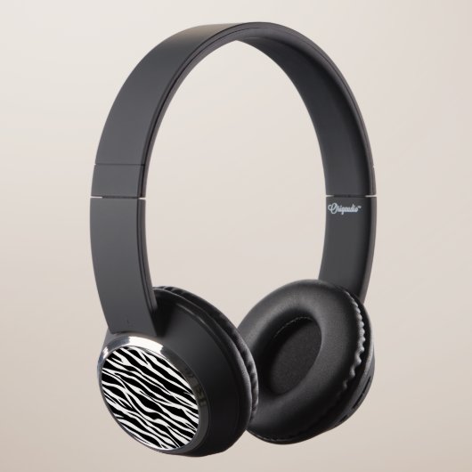 Zebra Print Bluetooth Headphones (3/4)