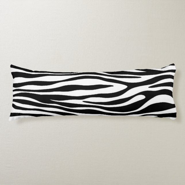 Zebra Print Body Pillow (Front)