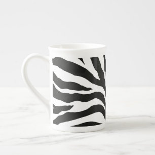 Zebra Print Bone China Mug