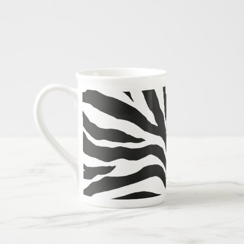 Zebra Print Bone China Mug