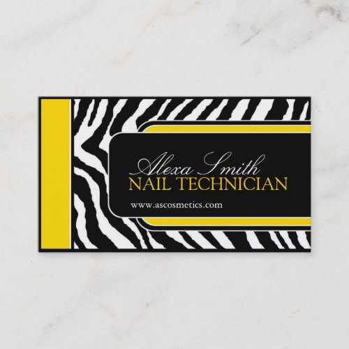 Zebra Print  Business Card