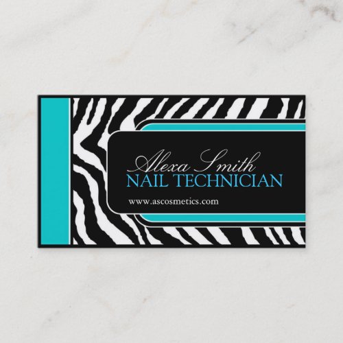 Zebra Print  Business Card