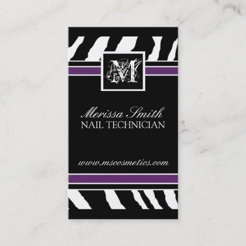 Zebra Print  Business Card