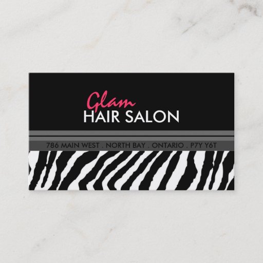 Customizable Zebra Print - Business Card