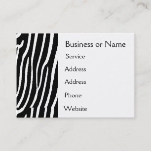 Zebra Print Business Card