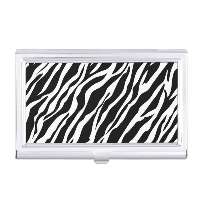 Zebra Print Business Card Holder (Front)