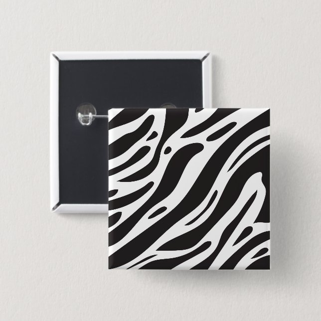 Zebra print button (Front & Back)
