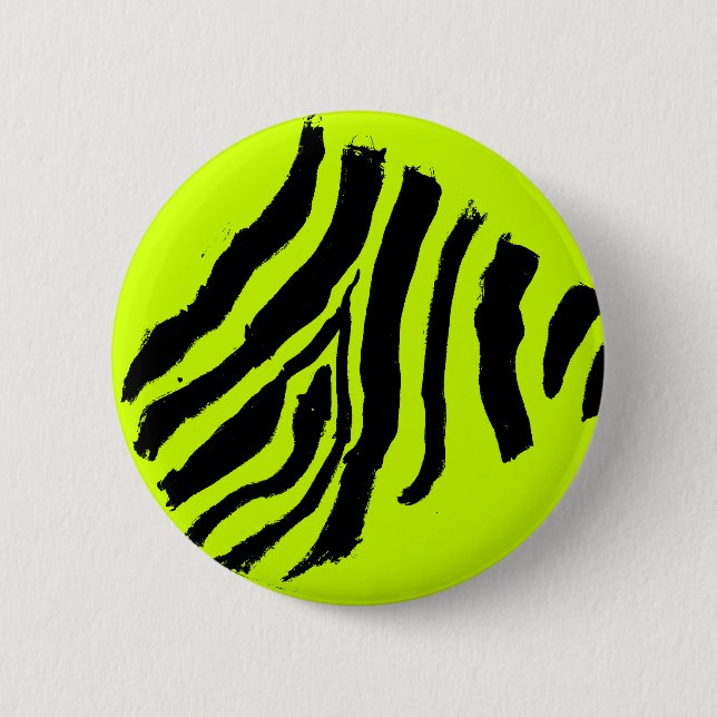 Zebra Print button (Yellow-Green) (Front)