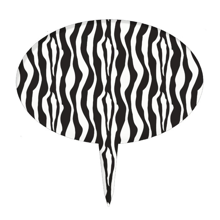 Zebra Print Cake Picks