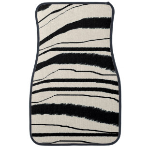 Zebra Print Car Floor Mat
