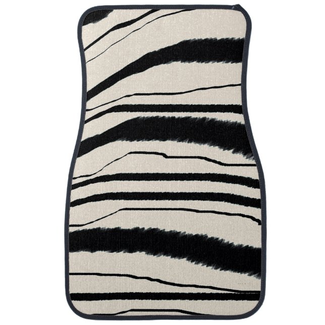 Zebra Print  Car Floor Mat (Front)