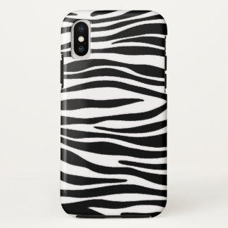 Zebra Print iPhone X Case