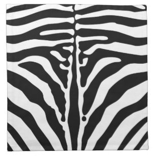 Zebra print cloth napkin