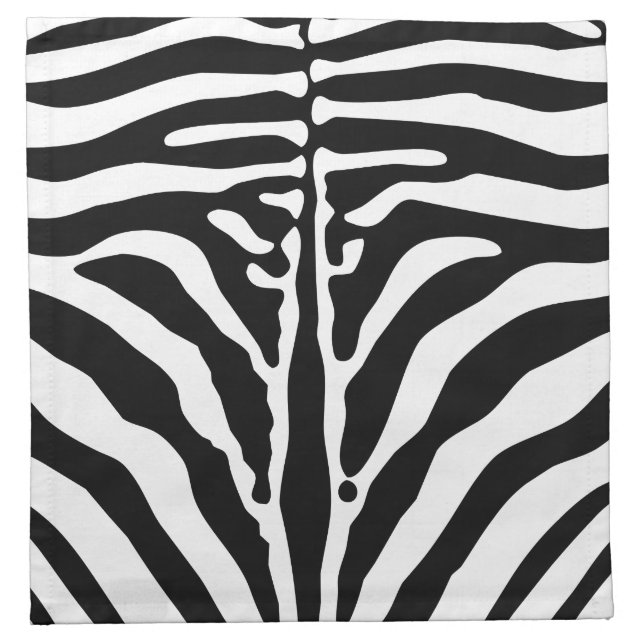 Zebra print cloth napkin (Front)