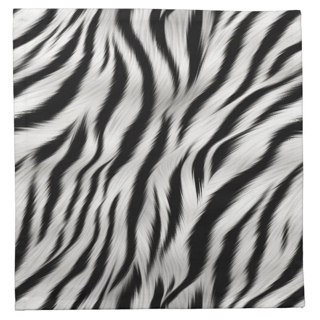 Zebra Print Cloth Napkin (Front)