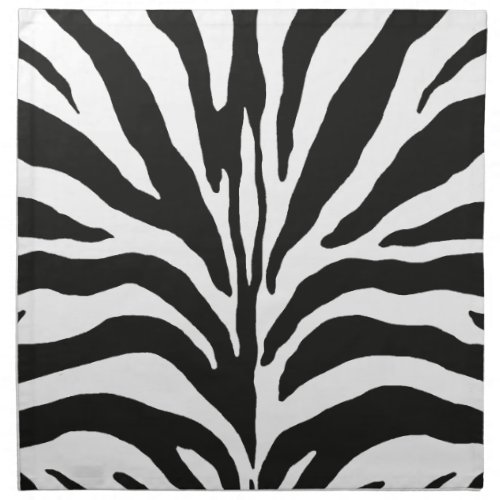 Zebra Print Cloth Napkin