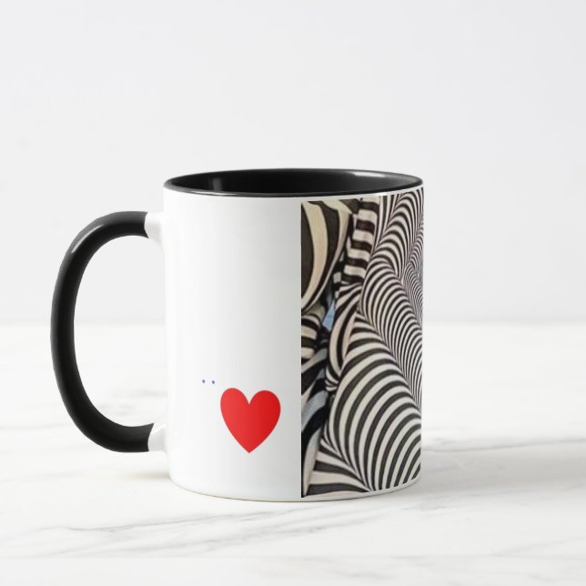Zebra Print Coffee Mug (Left)