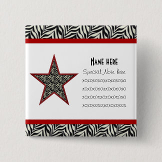 Zebra print Collection Button