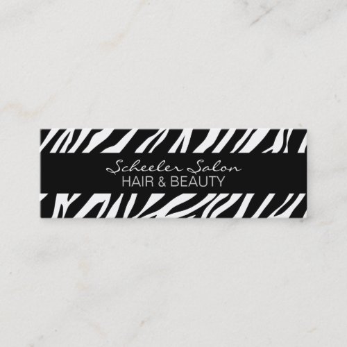Zebra Print - Custom Skinny Business Card