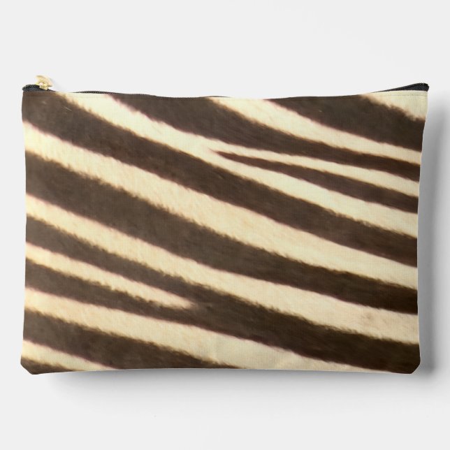 Zebra Print Cut Sew Small Accessory Pouch (Front)