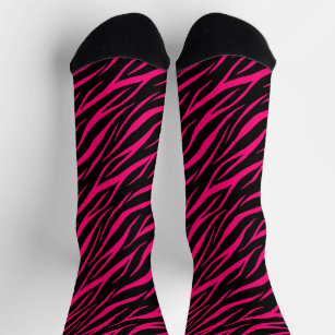 Pink Zebra Socks