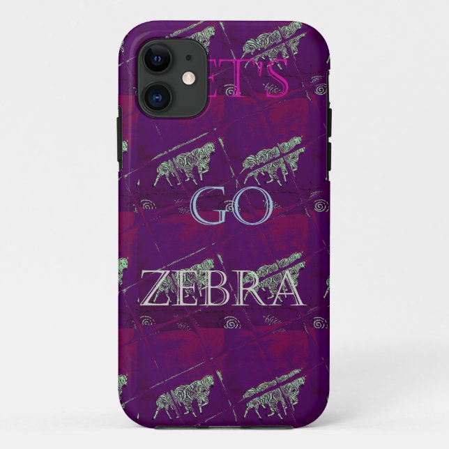Zebra Print Décor: A Fun Design Case-Mate iPhone Case (Back)