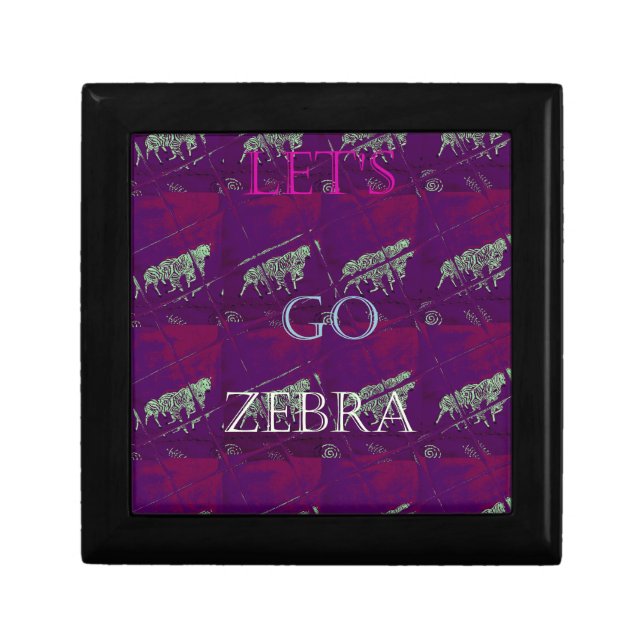 Zebra Print Décor: A Fun Design Gift Box (Front)