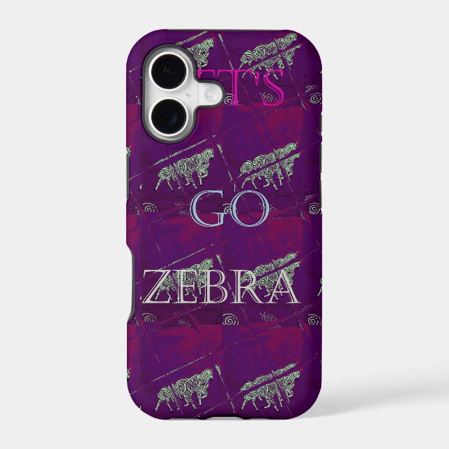 Zebra Print Décor: A Fun Design Iphone Case (Back)
