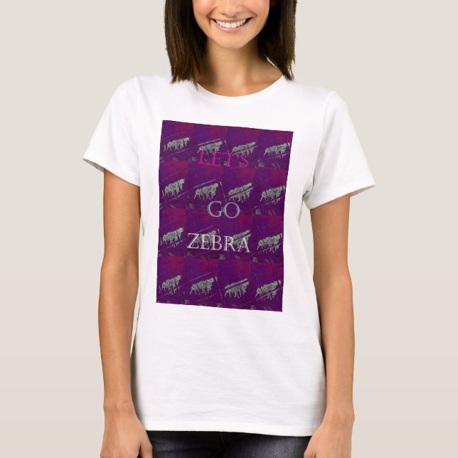 Zebra Print Décor: A Fun Design T-Shirt (Front)