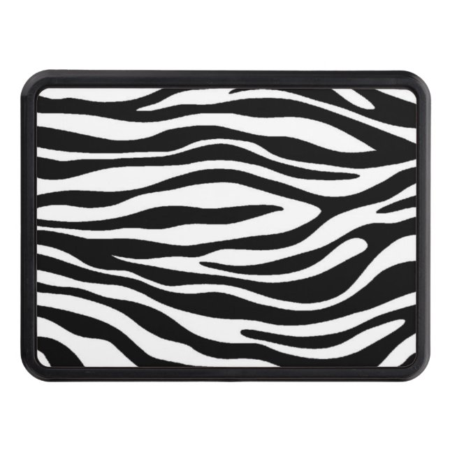 Zebra Print Design Hitch Cover (Front)