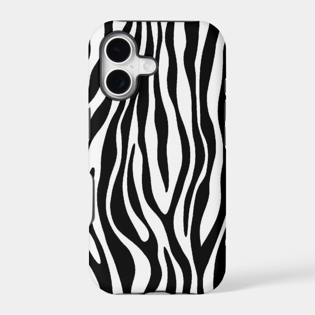 Zebra Print Design Iphone Case (Back)