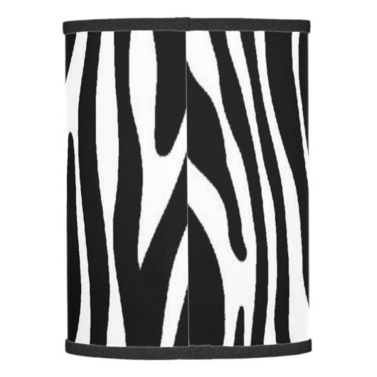 Zebra Print Design Lamp Shade (Back)