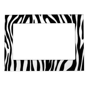 Zebra Print Design Magnetic Photo Frame