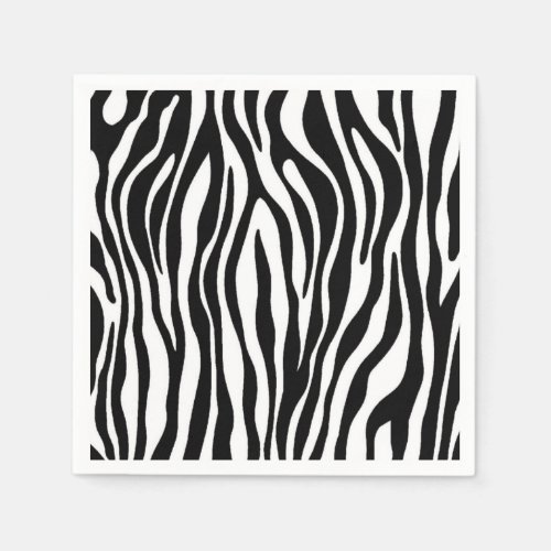 Zebra Print Design Paper Napkins