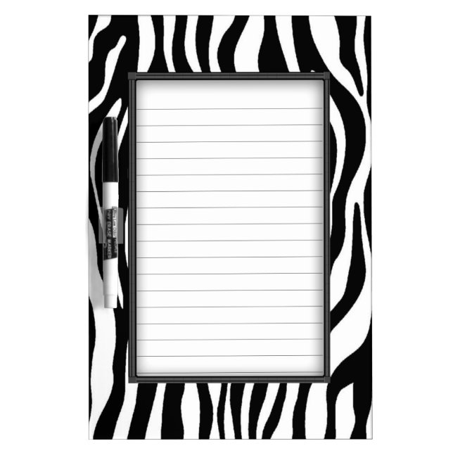 Zebra Print Dry Erase Board (Front)