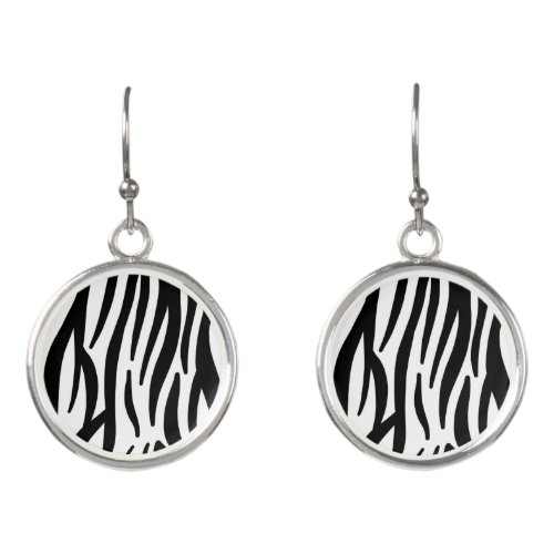zebra print earrings