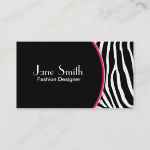 Zebra Print Elegant Stylish Modern Professional Business Card