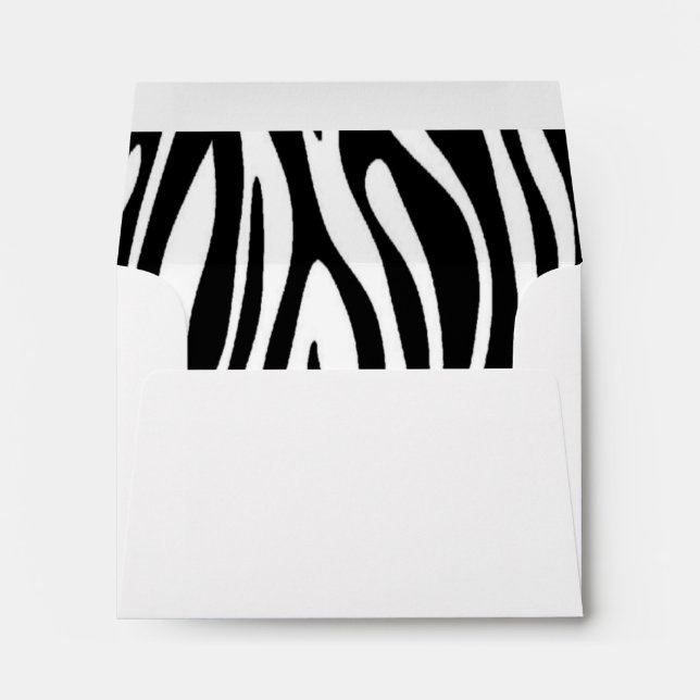 Zebra Print Envelope (Back (Bottom))
