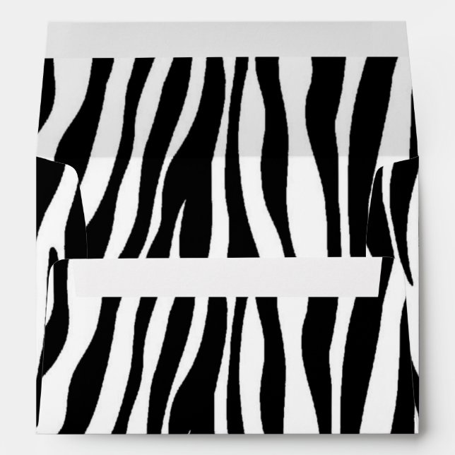 Zebra Print Envelope (Back (Bottom))
