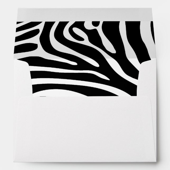 Zebra Print Envelope (Back (Bottom))